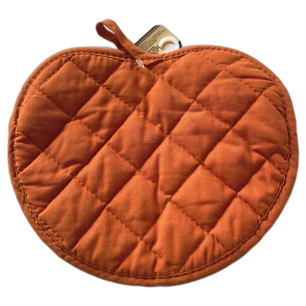 HELLO PUMPKIN Nautical Rope Pot Holder with Pocket 7 x 9 inches